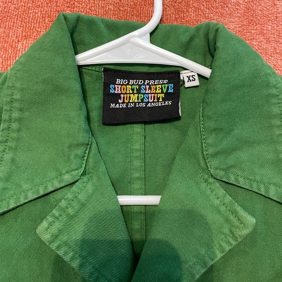 Big Bud Press SS Jumpsuit, XS Petite, Green - Picture 6 of 7